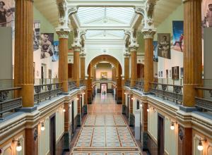 The Great Hall of the National Portrait Gallery in Washington, D.C.
