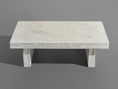 Jenny Holzer Truism bench