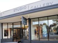 The iconic storefront of Studio Shop Gallery on 244 Primrose Road in Burlingame