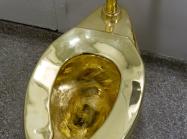 Maurizio Cattelan's America, installed at the Solomon R. Guggenheim Museum, New York, September 15, 2016–September 15, 2017