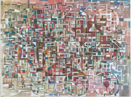 Maurice Golubov  (1905-1987), Untitled,gouache on paper, 1978, 8 1/2 x 11 1/4 inches