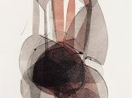 Otto Neumann, Abstract Composition, 1964, monotype, 25in x 17in