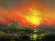 Ivan Aivazovsky, The Ninth Wave, 1850, oil on canvas, Russian Museum