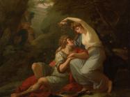 Angelica Kauffmann painting of two figures
