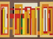 Otto Bach (1909–1990, American), White Scantling Frame Abstraction, c. 1965