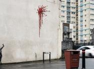 Banksy's Valentine's Day Mural in Bristol, UK