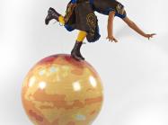 Bellerby & Co Globe used in Yinka Shonibare installation titled: Champagne Kids