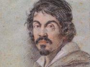 Chalk portrait of Caravaggio by Ottavio Leoni, circa 1621