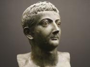 bust of young Tiberius in bronze 