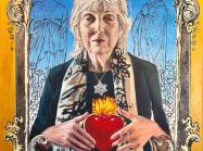 Audrey Flack, Self Portrait with Flaming Heart, 2022. 