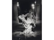 B&W Picture of Woman in stage lighting