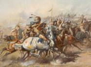 The Custer Fight by C.M. Russell, 1903.