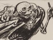 Ernst Barlach (1870-1938), Wandering Death, 1923. Lithograph.