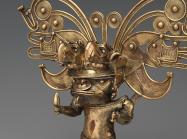 Figure pendant, Tairona, Colombia, 10th–16th century. Gold
