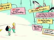 A page from Dr. Seuss’s Horse Museum, illustrated by Andrew Joyner.