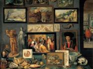 This corner of a cabinet of curiosities, painted by Frans II Francken in 1636, reveals the range of connoisseurship a Baroque-era virtuoso might evince.