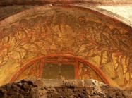 Unknown, Jesus and his Twelve Apostles, c. 1st - 5th Century CE. Roman Catacombs of Domitilla.
