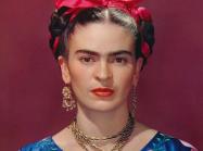 close up portrait of Frida Kahlo
