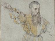 Giuseppe Porta, Bearded Man with his Right Arm Raised, 1562/64.