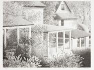 Green porches, Proof 3, 1988, Lithograph, 11.25 x 14.75