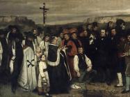 Gustave Courbet, A Burial at Ornans, 1849-50. Pre-restoration. Source.