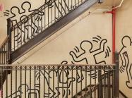 Keith Haring's monumental 85-foot mural, Untitled (The Church of the Ascension Grace House Mural), circa 1983/1984.