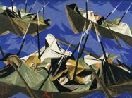 Detail of Jacob Lawrence Painting