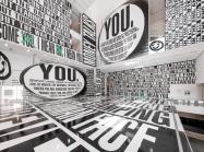 Installation view of Barbara Kruger: Thinking of You. I Mean Me. I Mean You., on view at The Museum of Modern Art, New York from July 16, 2022 – January 2, 2023.