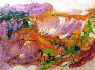 An example product of art therapy. Leire Markinez Calvo's painting based on her feelings. 2021.