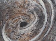 Sandra Lerner, Macrocosm VII, 2019  Oil and Mixed media on canvas  48 x 33 inches