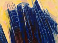 Martha Diamond, Yellow Sky, 1986. Oil on canvas