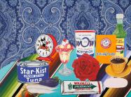 Joey Terrill, Still Life with Triumeq, Turnips, Eggplant & a Red Rose, 2024, will be featured in the benefit. 