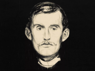 Edvard Munch, Self-Portrait with Skeleton Arm, 1895. (detail)
