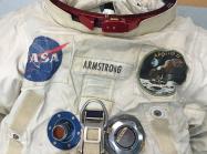 A close-up of Neil Armstrong’s Apollo 11 spacesuit