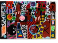 Nina Chanel Abney (American, born 1982), Untitled (FUCKT*E*OP), 2014