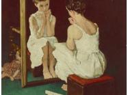 Norman Rockwell (American, 1894-1978), Girl at Mirror, The Saturday Evening Post cover study, 1954