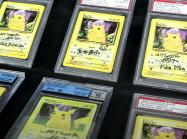 Pikachu Cards. Still Image from "Q/A Interview with Mitsuhiro Arita - Original Pokemon Artist."