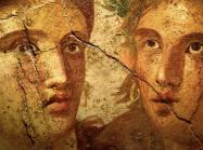 two figures mural pompeii