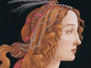 close up of Sandro Botticelli's Portrait of a Young Woman
