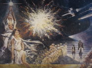 detail of star wars poster