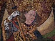 detail of St Michael Defeating the Devil by the Master of Belmonte  