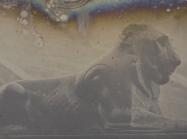 old image of Capitoline Lion in the Roman Forum