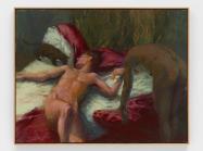 Hugh Steers, Dropping In, 1987. Oil on canvas, 56 x 72 in (142.24 x 182.88 cm)