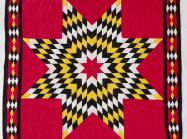 Grace Zimiga, Sundance Star, 1968-1980. Cotton, muslin, and thread, 61.1 x 88.8 in. (155.3 x 225.7 cm.), National Museum of the American Indian, Washington, D.C.
