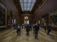 Visitors in the Louvre Museum. WikiCommons.