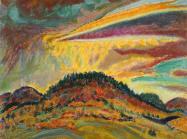 Harold Weston, Sunset Over Baxter Mountain, 1920