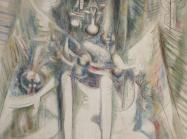 Wifredo Lam, Hermès Trismégiste, 1945. Oil on canvas. 63 × 50 in (160 × 127 cm).