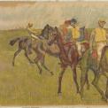 Edgar Degas (French, 1834 – 1917) and Auguste Clot (French, active 19 th century) Before the Race , ca. 1895 Color lithograph on lightweight tan wove paper