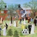 Grandma Moses, A Country Wedding, 1951, oil on pressed wood, Bennington Museum, Museum purchase, 1998.79