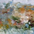 Chris Hayman, Landscape's Rapture, Oil on canvas, 36 × 72 in.